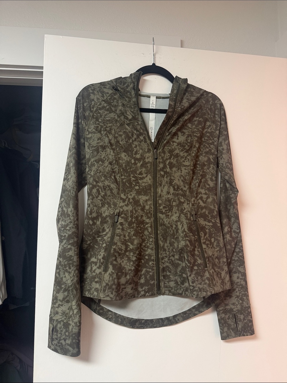 lululemon athletica Olive Green Hooded Zip Jacket